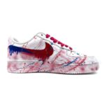 [Custom Ink splashing and aging Vibe style graffiti]  Air Force 1 Skateboarding Shoes Men - Image 3