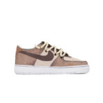 [Custom Urban camouflage for men and women in brown]  Air Force 1 Skateboard Shoes Unisex Low-Top Brown/Beige - Image 2