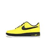 [Custom Yellow Alert]  Air Force 1 Skateboard Shoes Unisex Low-Top Yellow - Image 2