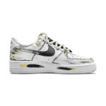 [Custom Qiang Flute Willow]  Air Force 1 Skateboarding Shoes Unisex Low-top Black/white - Image 2