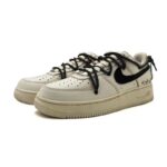 [Custom A cup of coffee]  Air Force 1 Skateboarding Shoes Unisex Low-top Coffee - Image 3