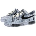 [Custom Gothic aged grey]  Air Force 1 Skateboarding Shoes Men - Image 3
