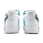 [Custom Crayon drawing 2.0 blue]  Air Force 1 Skateboarding Shoes Unisex Low-top White/black/cyan - Image 4
