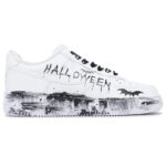 [Custom Mr. Pumpkin for men]  Air Force 1 Skateboard Shoes Men Low-Top Black/White/Orange - Image 4