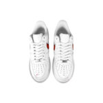 [Custom Chinese-style red hook ink-wash painting]  Air Force 1 Skateboarding Shoes Men Low-top Black/Red - Image 4