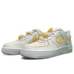 [Custom Utopia]  Air Force 1 Skateboard Shoes Unisex Low-Top Green/Yellow - Image 3