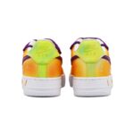 [Custom Acid Cosmos]  Air Force 1 Skateboard Shoes Unisex Low-Top White/Orange/Purple - Image 4