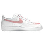 [Custom Pink rose]  Air Force 1 Skateboard Shoes Unisex Low-Top Pink - Image 2