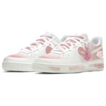 [Custom Pink rose]  Air Force 1 Skateboard Shoes Unisex Low-Top Pink - Image 3