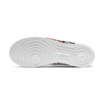[Custom Red and black ink splashing]  Air Force 1 Skateboarding Shoes Men Low-top Black/Red/White - Image 5