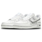 [Custom Everything will be fine.]  Air Force 1 Skateboarding Shoes Unisex Low-top Black - Image 3