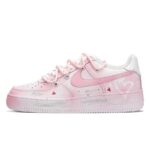 [Custom Pink Lover]  Air Force 1 Skateboard Shoes White/Pink - Image 2