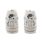 [Custom Men's graffiti warm winter white and black]  Air Force 1 Skateboarding Shoes Men - Image 5