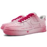 [Custom The auspicious snake brings good fortune]  Air Force 1 Skateboard Shoes Unisex Low-Top Pink - Image 3