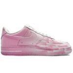 [Custom Pink frequency]  Air Force 1 Skateboard Shoes Unisex Low-Top White/Pink - Image 2