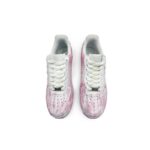 [Custom Pink frequency]  Air Force 1 Skateboard Shoes Unisex Low-Top White/Pink - Image 4