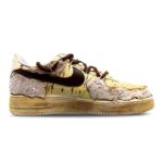 [Custom The men's classic is yellow and brown]  Air Force 1 Skateboarding Shoes Men Low-top Brown - Image 2