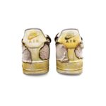 [Custom The men's classic is yellow and brown]  Air Force 1 Skateboarding Shoes Men Low-top Brown - Image 5