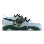 [Custom Men's style: Shanluan]  Air Force 1 Skateboarding Shoes Men Low-top Blue/Green/White - Image 2