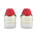 [Custom Men's Christmas greetings]  Air Force 1 Skateboarding Shoes Men Low-top Red/green/beige - Image 4