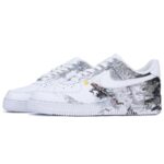 [Custom The male style is like a dragon raising its head and soaring with joy]  Air Force 1 Skateboarding Shoes Men Low-top Black/White/Red - Image 3