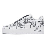 [Custom Men's Qile Longlong]  Air Force 1 Skateboarding Shoes Men Low-top Black - Image 2