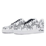 [Custom Men's Qile Longlong]  Air Force 1 Skateboarding Shoes Men Low-top Black - Image 4