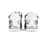 [Custom Male star trails]  Air Force 1 Skateboarding Shoes Men Low-top Gray/White/Green - Image 4