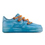 [Custom AF1 Men's OW Blue Art Gallery]  Air Force 1 Skateboarding Shoes Men - Image 2