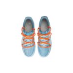 [Custom AF1 Men's OW Blue Art Gallery]  Air Force 1 Skateboarding Shoes Men - Image 4