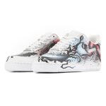 [Custom AF1 Men's Venom is black, white and red]  Air Force 1 Skateboarding Shoes Men - Image 3