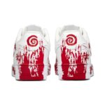 [Custom AF Chainsaw Horror]  Air Force 1 Skateboard Shoes Unisex Low-Top White/Red - Image 5