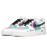 [Custom AF Cyber marshmallow]  Air Force 1 Skateboarding Shoes Men - Image 3