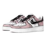 [Custom AF1 Cherry Blossom Pink 2D pink White]  Air Force 1 Skateboarding Shoes Men - Image 3