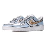 [Custom Frozen 2D blue and white]  Air Force 1 Skateboarding Shoes Men - Image 3