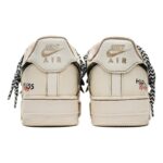 [Custom Happy Coffee dye]  Air Force 1 Skateboarding Shoes Men Low-top Beige/White - Image 5