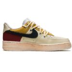 [Custom Yuedong Orange Color]  Air Force 1 Skateboarding Shoes Unisex Low-top Beige/yellow/red - Image 2