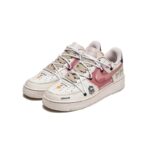 [Custom The aroma of pomelo is slightly intoxicating]  Air Force 1 Skateboarding Shoes Unisex Low-top Pink - Image 3