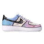 [Custom Cotton candy 2D blue and white powder]  Air Force 1 Skateboarding Shoes Men - Image 2