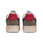 [Custom Brown seam function]  Air Force 1 Skateboarding Shoes Unisex Low-top Red - Image 5