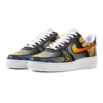 [Custom Male butterfly transformation Liang Shanbo]  Air Force 1 Skateboarding Shoes Men Low-top Black/yellow - Image 3