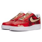 [Custom Men's Wolong White and red]  Air Force 1 Skateboarding Shoes Men - Image 3
