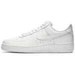 [Custom Men's Sleeping Dragon in black and brown]  Air Force 1 Skateboarding Shoes Men Low-top White - Image 6