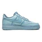 [Custom Men's abstract painting in light blue]  Air Force 1 Skateboarding Shoes Men Low-top Light Blue - Image 2