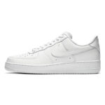 [Custom Men's abstract painting in light blue]  Air Force 1 Skateboarding Shoes Men Low-top Light Blue - Image 6