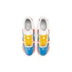 [Custom Men's mechanical style white, red and blue]  Air Force 1 Skateboarding Shoes Men Low-top White - Image 4