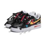 [Custom Men's graffiti wall in black color]  Air Force 1 Skateboarding Shoes Men - Image 3