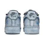 [Custom Men's graffiti light blue]  Air Force 1 Skateboarding Shoes Men Low-top Light Blue - Image 4