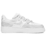 [Custom Men's and women's God's Eyes in white and grey]  Air Force 1 Skateboarding Shoes Unisex Low-top White/Gray - Image 2