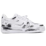 [Custom Perfect holiday for both men and women]  Air Force 1 Skateboard Shoes Unisex Low-Top Black/White/Pink - Image 2